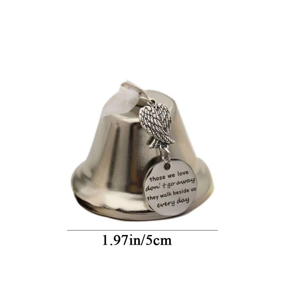 Silver Angel Wings Christmas Tree Bells Hanging Christmas Tree Pendant Inspired   Festive