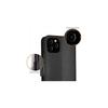(Black)  iPhone 11 Pro Max Leather Wallet Case - Protective Flip Cover with Card Slots, Kickstand and Wrist Strap, PU Leather