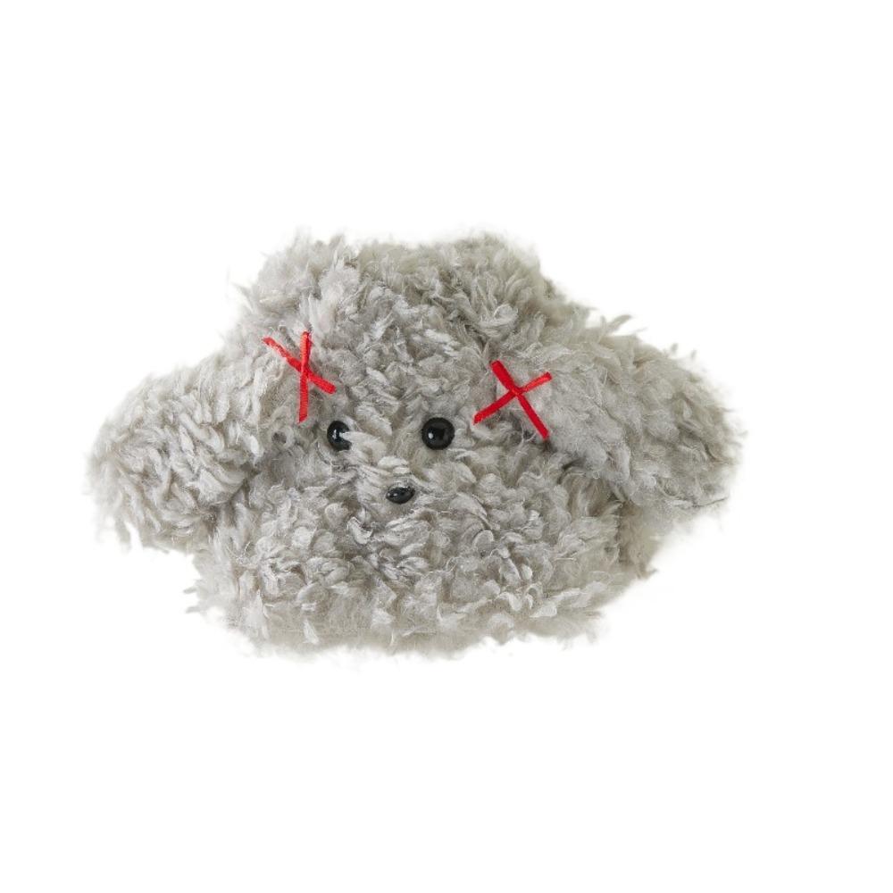 

Spicy Girls Cartoon Dog Leg Warmers Y2K Plush Boots Cover Fashion Bow Foot Cover Streetwear серый