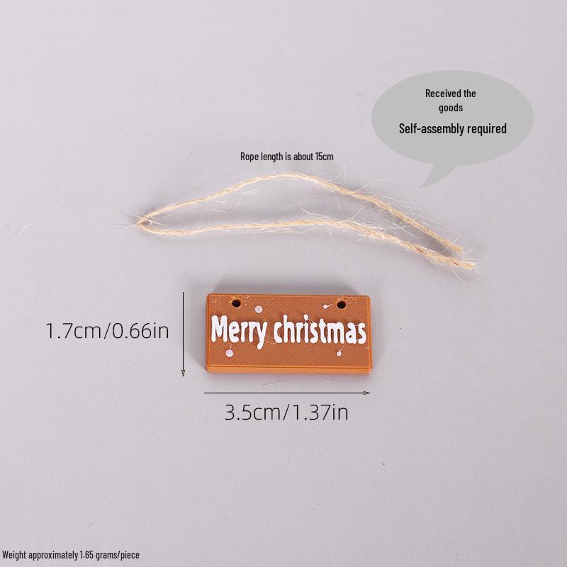 Mini Christmas Tags for Dollhouse Decorations