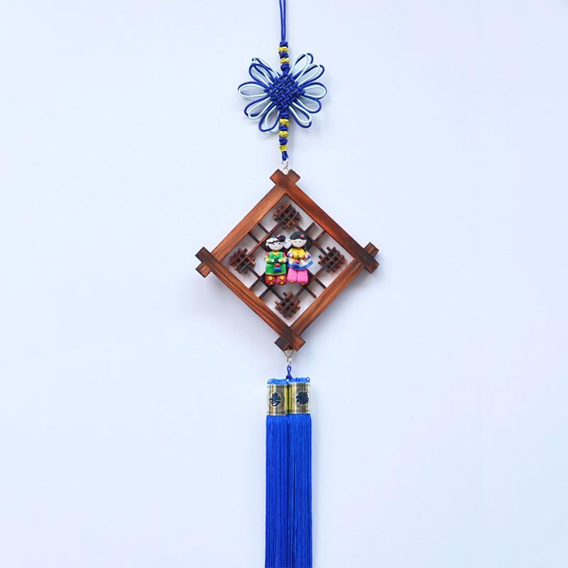 

Korean Restaurant Decor Wooden Frame Wall Hanging Pendant Home KoreanTraditional Restaurant Bar Decoration Folk Handicrafts