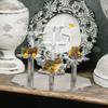 Hexagon Stepped Display Stand Sturdy Acrylic Pedestal