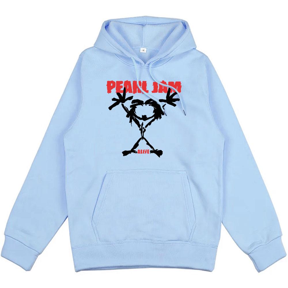 

Худі з мультяшним принтом Pearl Jam Sudaderas З довгим рукавом Зимові флісові світшоти для чоловіків/жінок Графічний одяг Модний одяг з капюшоном S