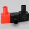 Car Battery Pole Positive And Negative Protection Cover Motorcycle Battery Terminal Flexible Square Cap Rubber Sheath 1Pair