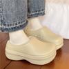 Outside Slippers Autumn and Winter New Round Toe Deep Mouth Cotton Platform Non-slip Lightweight Cotton Slippers