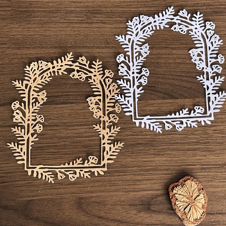 Leaf Frame Die Cut Metal Embossing Stencil Carbon Steel Cutting Dies for Card Making Scrapbooking Art Craft Project
