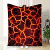 Lava Texture Print Fabric for DIY ProjectsBlanket Flannel Throw Blanket for Sofa, Bed, Travel, Camping, Office, Couch, Chair, And Bed Gift F