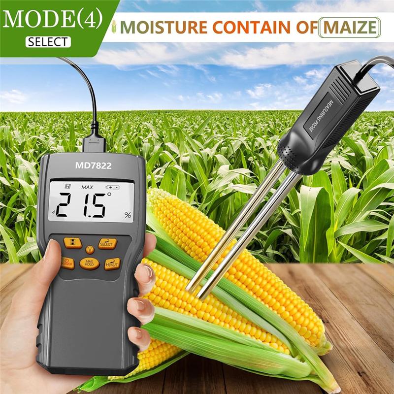A96I-Hay Moisture Tester,Moisture Meter Probe For Hay,Froage Grass, Leymus Chinensis,Alfalfa And Other Hays With Data Storage