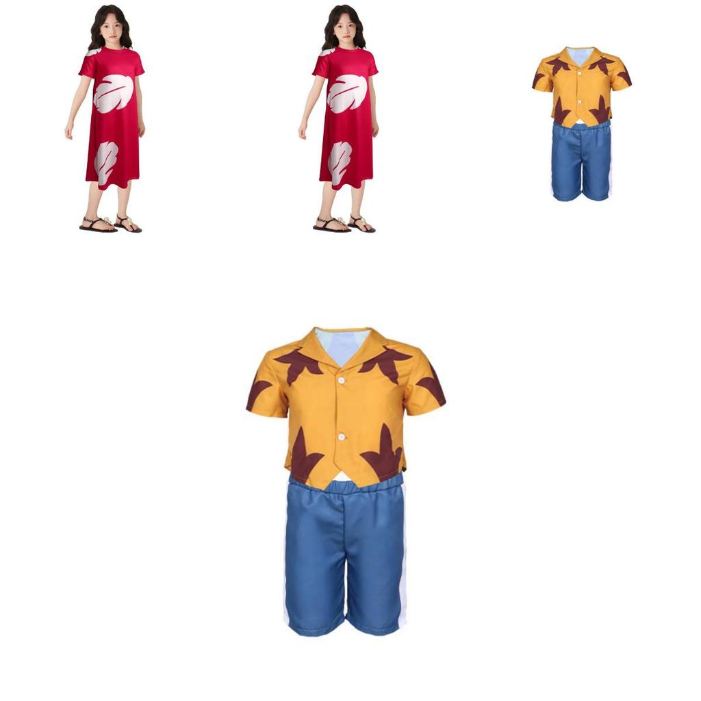 Lilo Stitch Kids Cosplay Costume For Stage Performance In Soft Milk Silk Fabric