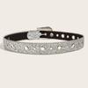 Adult Belt with Rhinestone Buckle Light Luxurious Ladies Locomotive Waistband