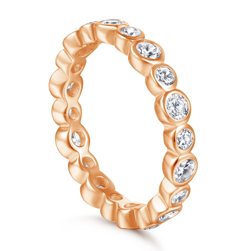 Lindon Classic 925 Sterling Silver  Zircon Ring Ladies Jewelry Wedding Promise Party Gift