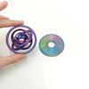 1PCS 3D Printed Decompression Rotating Fingertip Ring Interstellar Decompression Disk Spiral Polygonal Finger Ring Push-push Toy Ornaments