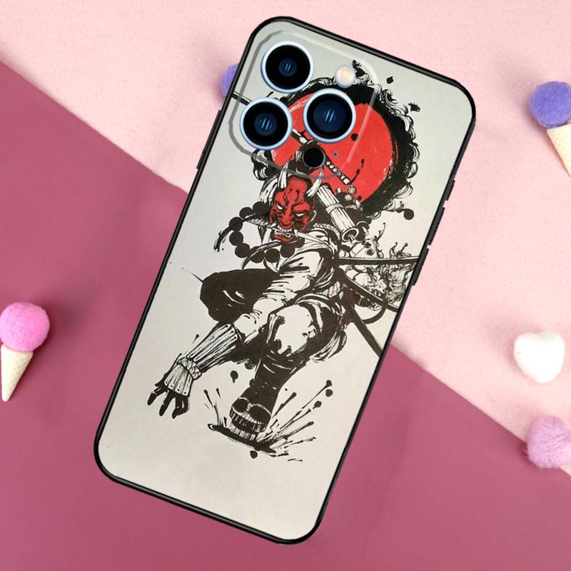 Oni Hannya Mask Phone Case For iPhone 17 Pro Max 17 Air 16E 13 12 Mini 14 15 Plus 11 16 Pro Max Back Cover