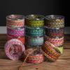 1 Roll About 3.5m Polyester Colorful Thread 3.5mm for DIY Bead Stringing Necklace Bracelet Crafts Jewelry Making Supplies