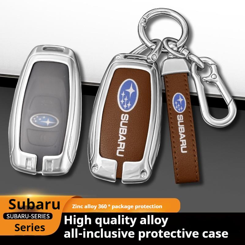 For Subaru STI Brz Wrx Xv Ascent Forester Outback Impreza Legacy Car Zinc Alloy Key Case Bag Car Metal Key Shell Auto Accessorie bdu3