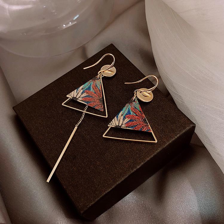 Ethnic Asymmetrical Long Tassel Earrings: Vintage Chinese Style for Women