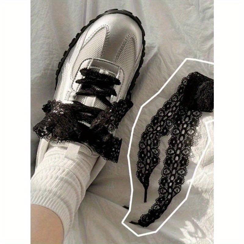 Lace Bow Shoelaces, 120cm For Casual Sports Sneakers Accessory For Women Men Sneakers Shoes, Casual Shoes, White Shoes, Basketball Shoes