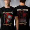 Megadeth This Was Our Life 2026 Tour Tshirt Unisex And Unisex Summer 100 Cotton Shirt Gothic Fashion Short Sleeved Top Streetwear