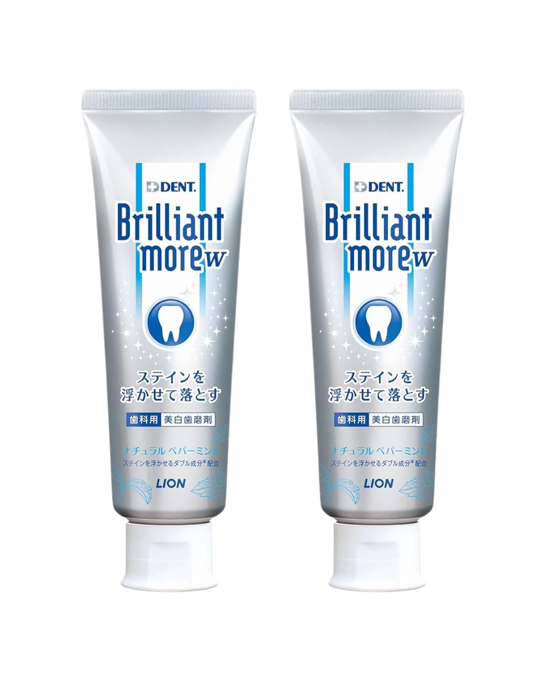 

Lion Dental Paste Dent Health Brilliant More Double Natural Peppermint 90g Blue