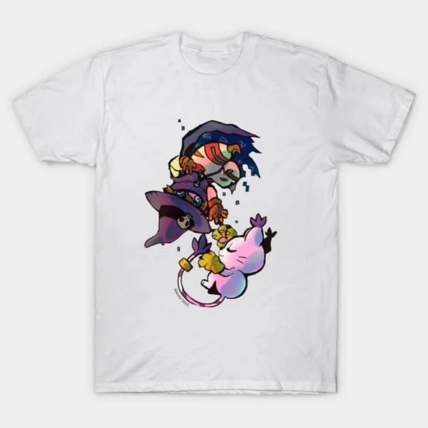 

2026 New Fashion Digimon Gabumon Evolution Pure Cotton Summer Casual T-shirt Men and Women s Short Sleeved Parent-child T-shirt XXXXXL чорний