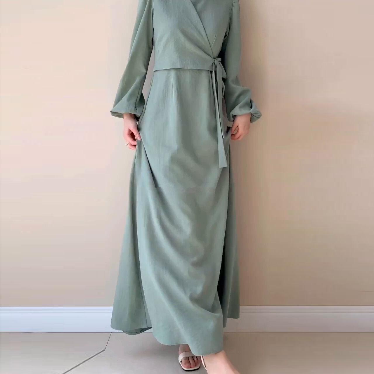 

Женское платье из двух частей со шнуровкой и длинными рукавами в европейско-американском стиле, весна/лето 2024 г. L