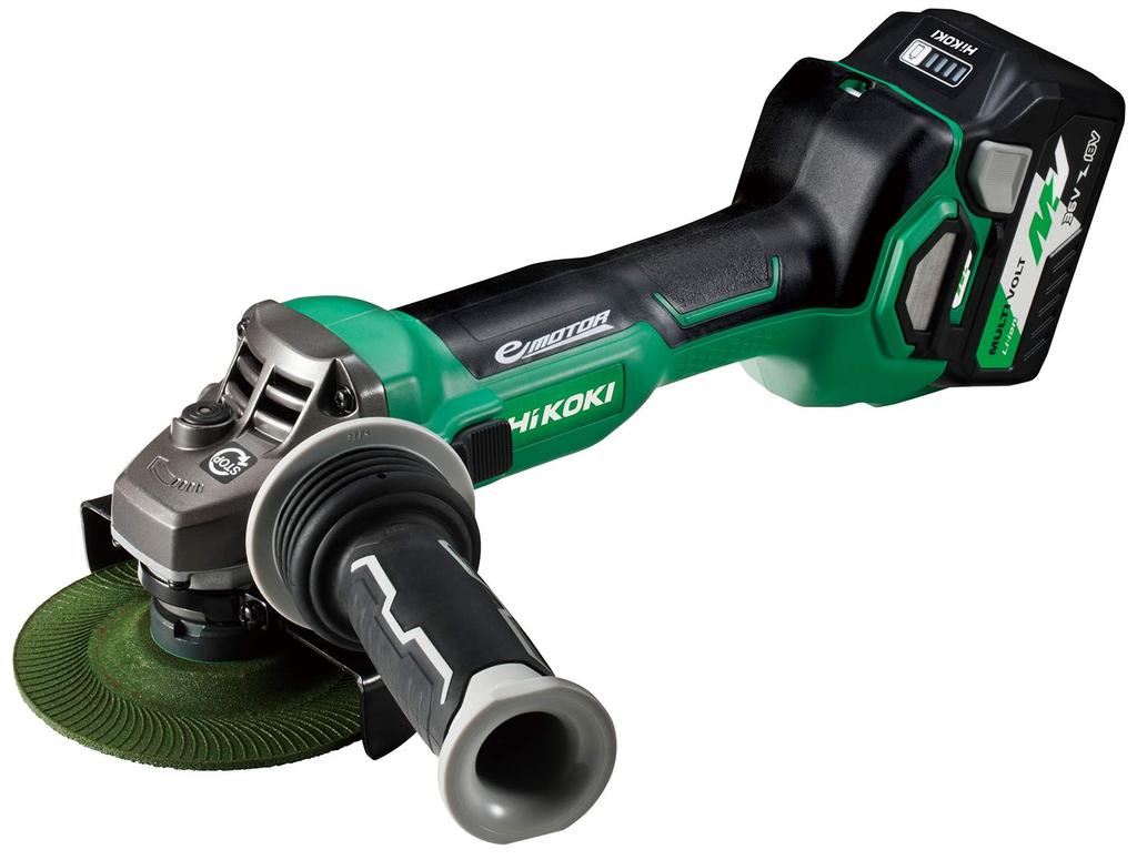 HiKOKI Cordless Disc 36V 125mm Grinding Quick Charger Battery and Genuine Case Grinder, Multi-Volt, Rechargeable, Wheel, Lithium-Ion Battery,