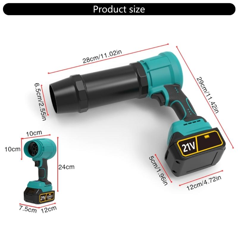 High Speed 600000RPM Cordless Leaf Blower 30Min Runtime 700G Thrust Power For Wet Leaves
