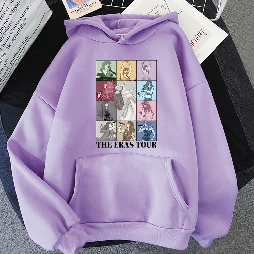 Amerikanische Top-Sängerin Hoody Hohe Qualität THE ERAS TOUR Hoodies Bequeme Lockere Bequeme Pullover Fleece-Kleidung