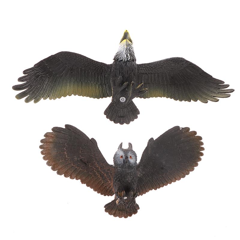 1Pc 38/27/22CM Outdoor Hanging Eagle Statue Realistic Eagle Ornament Deterrent Flying Bird Eagle Decoy Garden Scarecrow