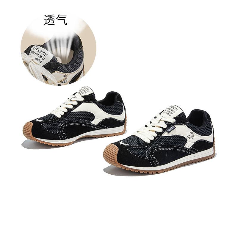 Leather women's new crooked head sneakers flat-bottomed running comfortable casual women's shoes