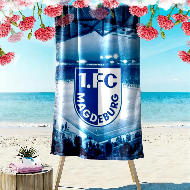 1. FCM Print Beach Towel, Large Soft Quick Dry Towel for Beach Camping Swimming