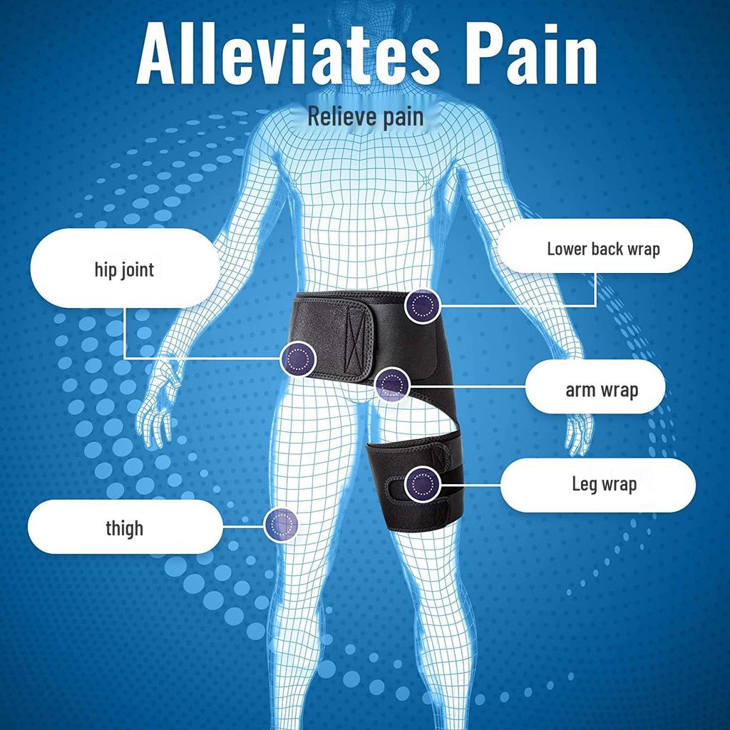 Cross-border Outdoor Sports Thigh and Groin Protector for Weightlifting and Fitness