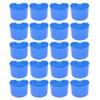 20Pcs Plastic Birdcage Feeder Durable Bird Feeding Cup Easy To Clear Bird Trough Set  Pigeons