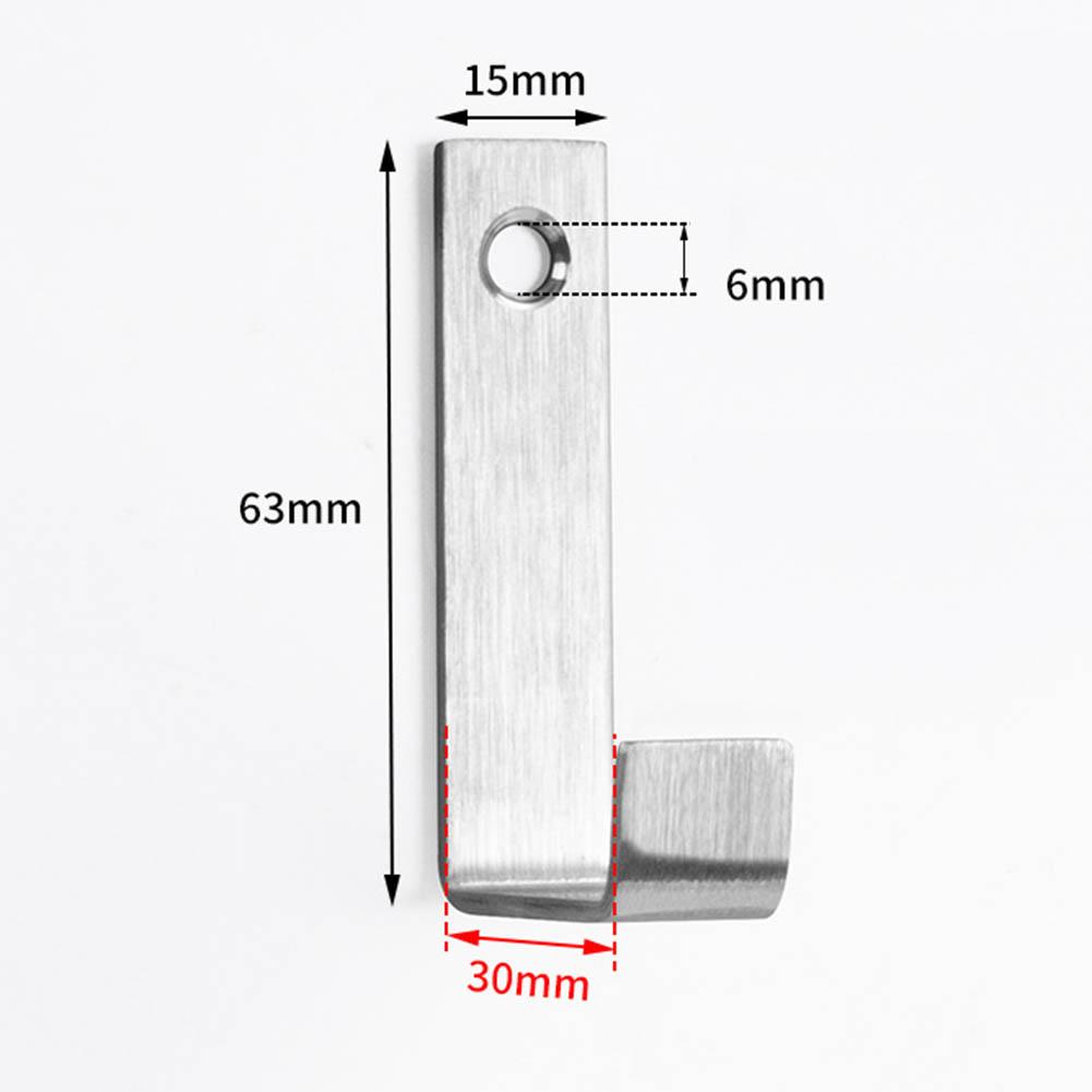 

Настенная вешалка из нержавеющей стали для одежды и полотенец, сверхпрочные J-образные крючки для эффективной организации в небольших помещениях