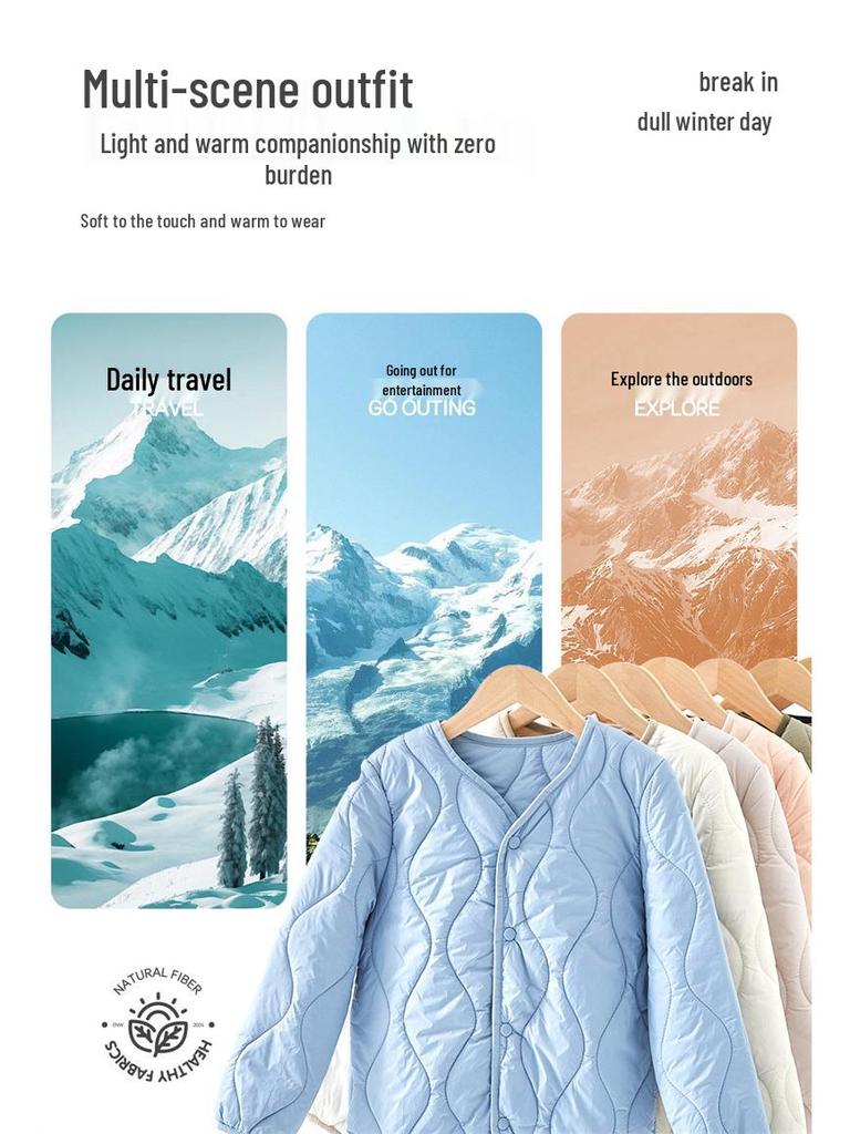 Children's Insulated Wool-Down Jacket: Warm, Long-Sleeve Uniform for Boys & Girls