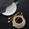 Long Handle Gold Stainless Steel Square Head Spoon
