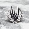 Sauron Helmet Brooch: Fantasy Character Badge for Clothes, Bags, and Jewelry