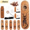 Holz Kazoo Film Kazoo Begleitung mit Ukulele Gitarre Violine Tragbares Musikinstrument für Kinder Weihnachtsgeschenke