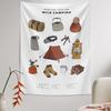 Beach Towel Rug Teen Retro Outdoor Dorm Camping Logo Wall Mat Picnic  Tapestry