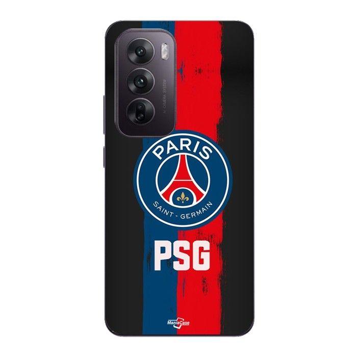 Coque Pour Oppo Reno 12 5g PSG logo fond noir Maniacase