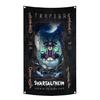 90X150Cm Norse Mythology Flag Mjolnir Yggdrasil World Tree Tapestry Polyester Digital Printing Banner Garage Wall Art Decoration