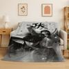 Kpop B-BTS Jeon Jung Kook JK Flannel Blanket Soft Warm Throw Blanket for Bedroom Living Room Bed Travel Camping Picnic Gift