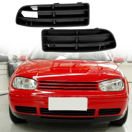 Lower Grille Wear-resistant Anti-scratch Black L/R Bumper Side Grill Cover Trim 1J5853665B 1J5853666C for VW-Jetta Bora MK4 1999-2004