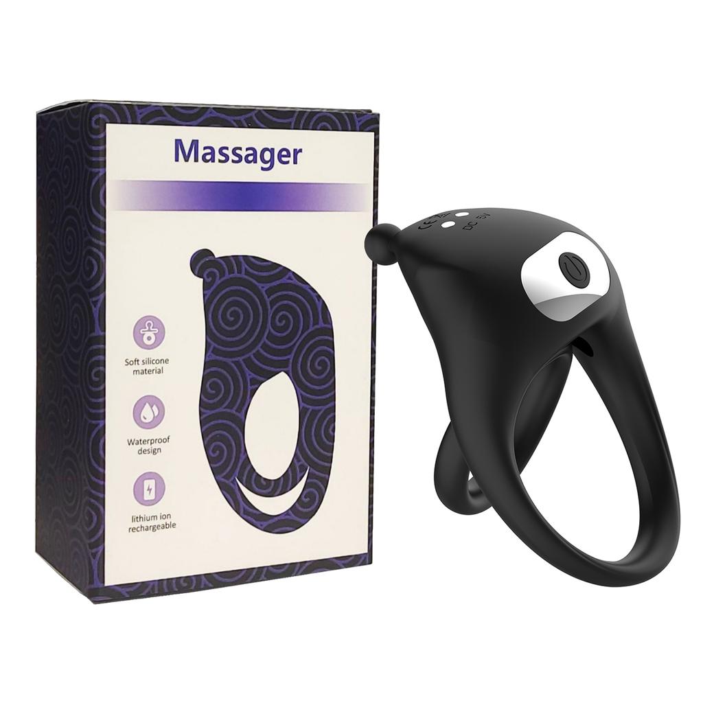Cock Ring Vibrator for Men Testis Clitoral Vibrating Stimulation Massager Remote Control Penis Ring Delayed Ejaculation Sex Toys