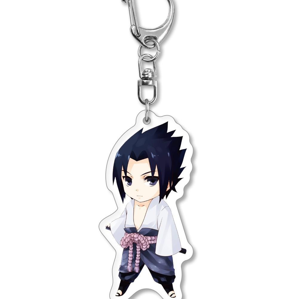 Naruto Anime Keychain Naruto Uzumaki Acrylic Keychain Cute Q Version Keyring Pendant Cosplay Gift For Fans One Piece Shipping