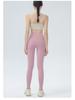 High Waist Nude Feel Yoga Pants - Women's Tight-Fit Spring/Summer Fitness Leggings for Beautiful Buttocks and Hip Lifting.
