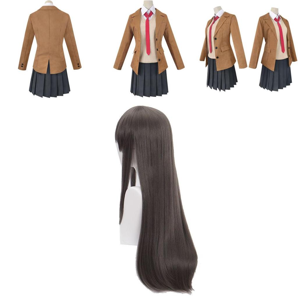 Premium Seishun Buta Yarou Wa Bunny Girl Sakurajima Mai Cosplay Costume Full Set Outfit For Captivating Parties And Events