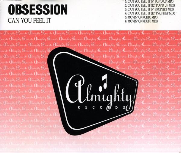 CD OBSESSION Can You Feel It CDALMY44 Almighty 1993 Великобритания Танцевальная Электроника Б/у