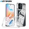 KEYSION HD Transparent Magnetic Case for MagSafe for Redmi 15C 171mm Clear Shockproof Phone Back Cover for Xiaomi POCO C85