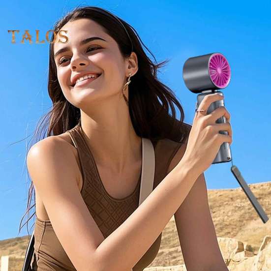 Handheld Turbo Fan Digital Display 199 Speeds 13000RPM Strong Airflow Low Noise Rechargeable Portable Mini Cooling Fan